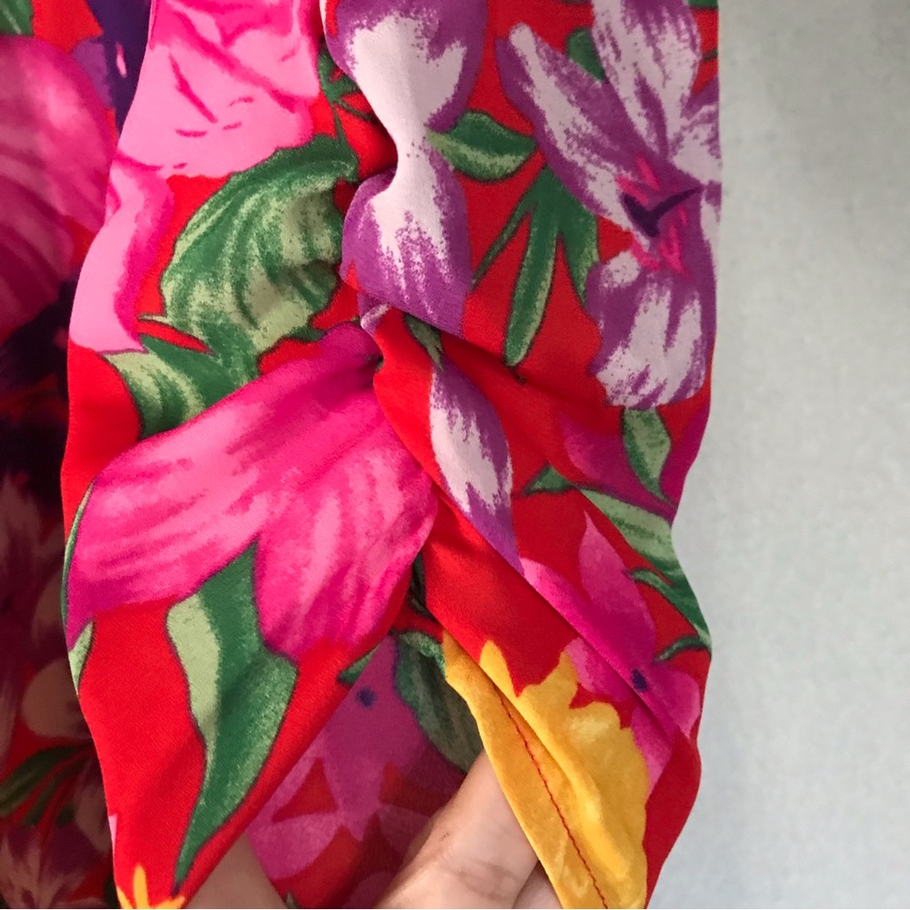 Rixo For Target Floral Open Back Cascade Ruffle Dress - Picture 12 of 14